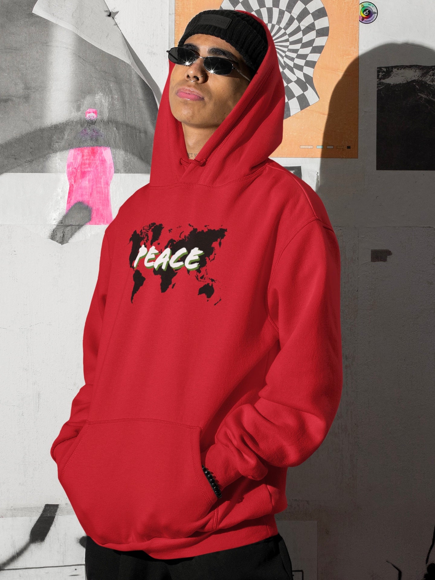 World Peace Red Hoodie
