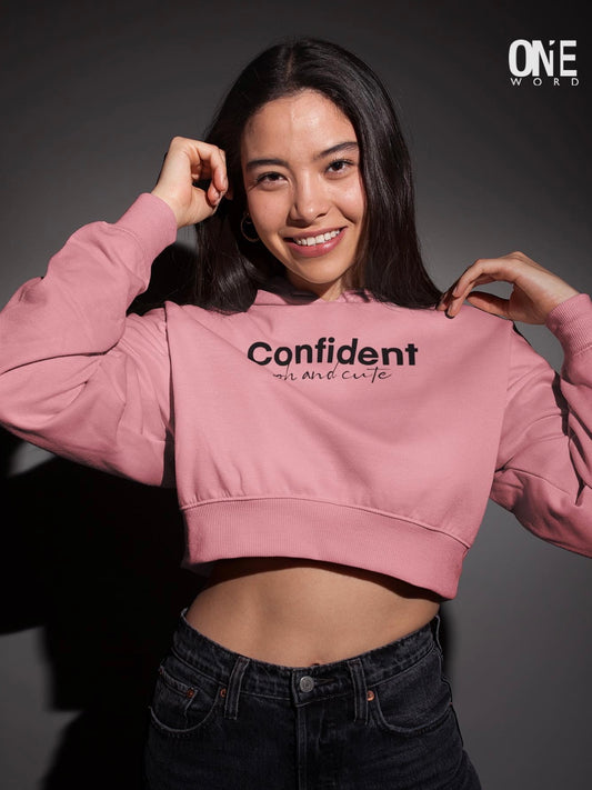 [keyword]-One Word StoreConfident, oh & cute Crop Hoodie