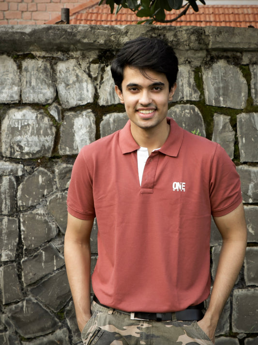 [keyword]-One Word StoreBrick Red Classic Polo