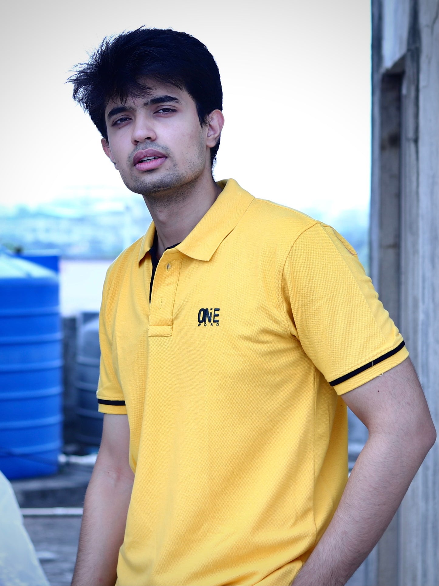 [keyword]-One Word StoreYellow Classic Polo