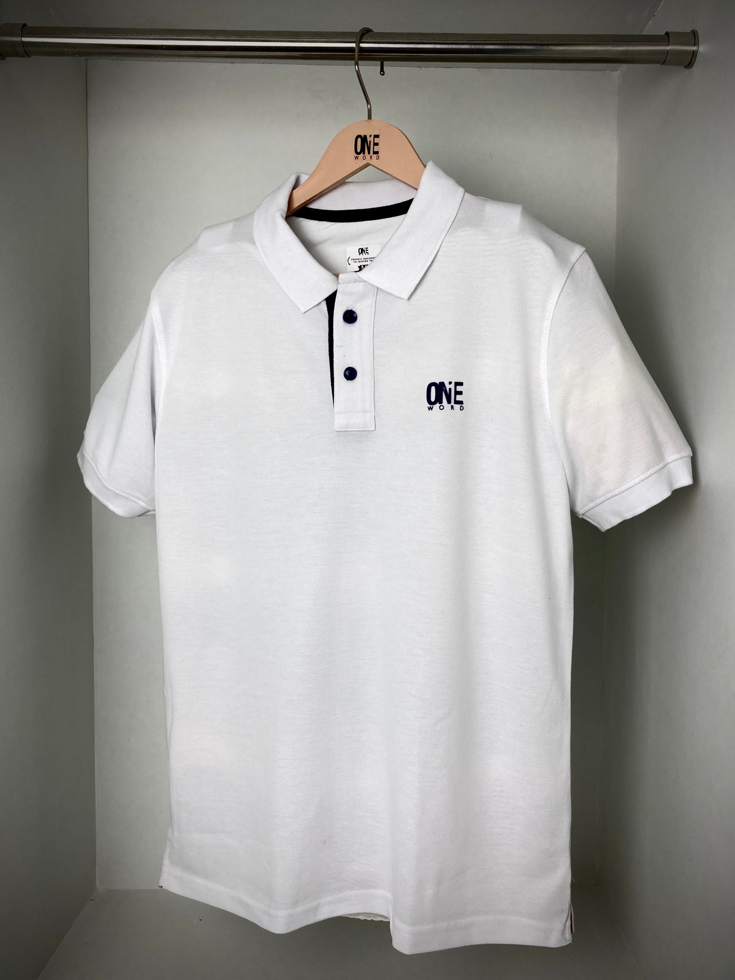 [keyword]-One Word StoreClassic White Polo