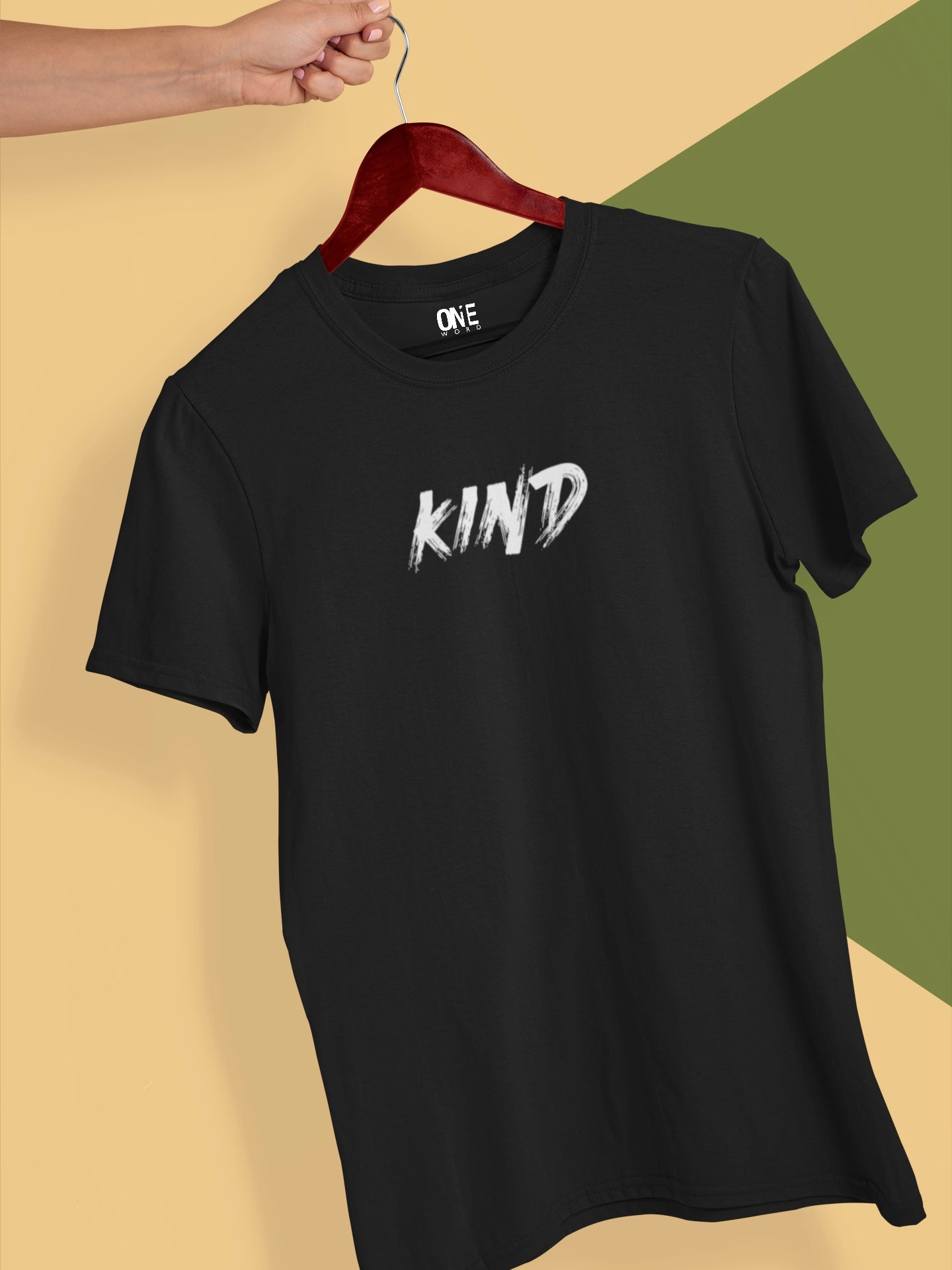 [keyword]-One Word StoreKind Black T-shirt