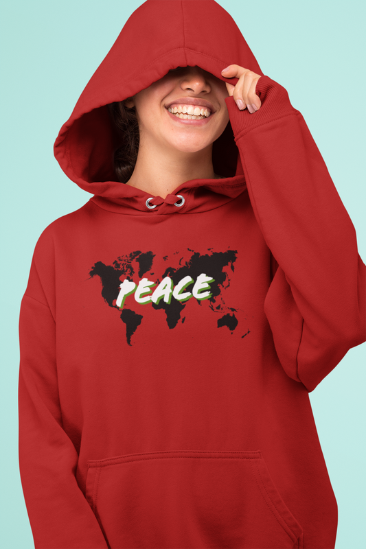 [keyword]-One Word StoreWorld Peace Red Hoodie